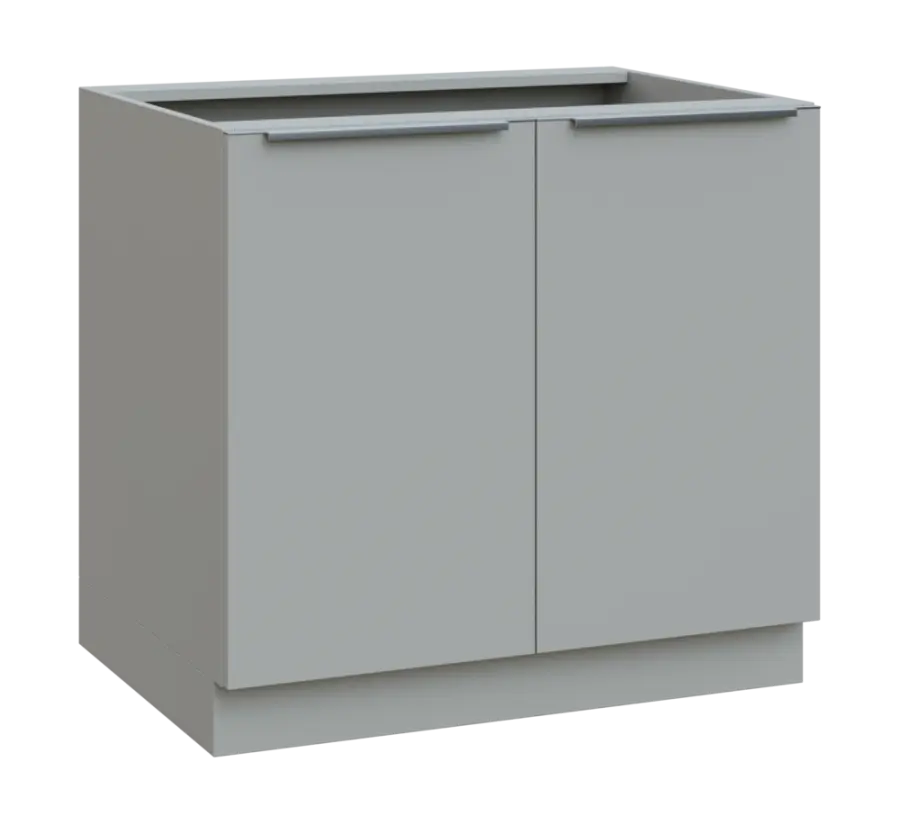 SIS - 9D spodní skříňka, 2-dveřová, 870x900x600, šedá